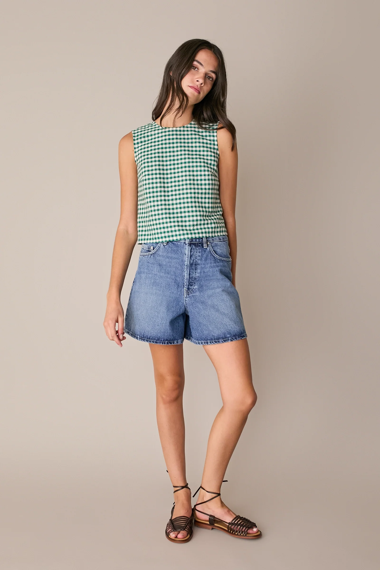 Shorts 5 tasche in denim - Image 5