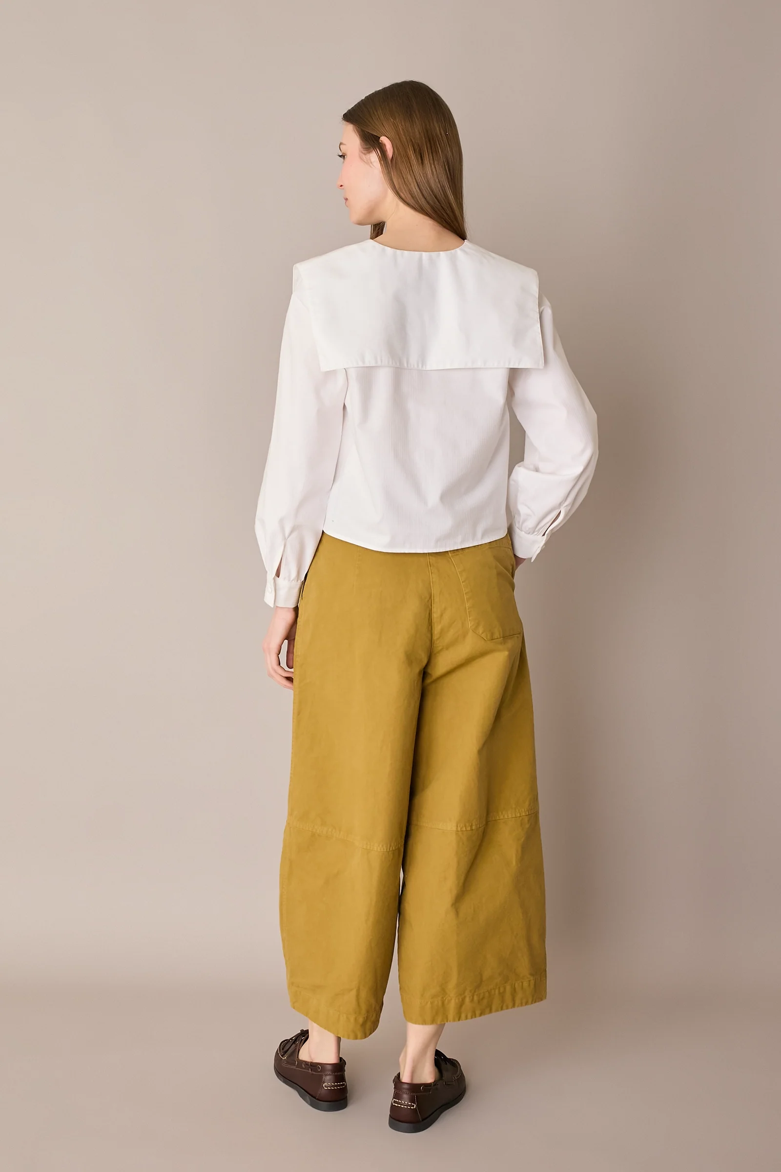 Pantaloni ampi in cotone - Image 10
