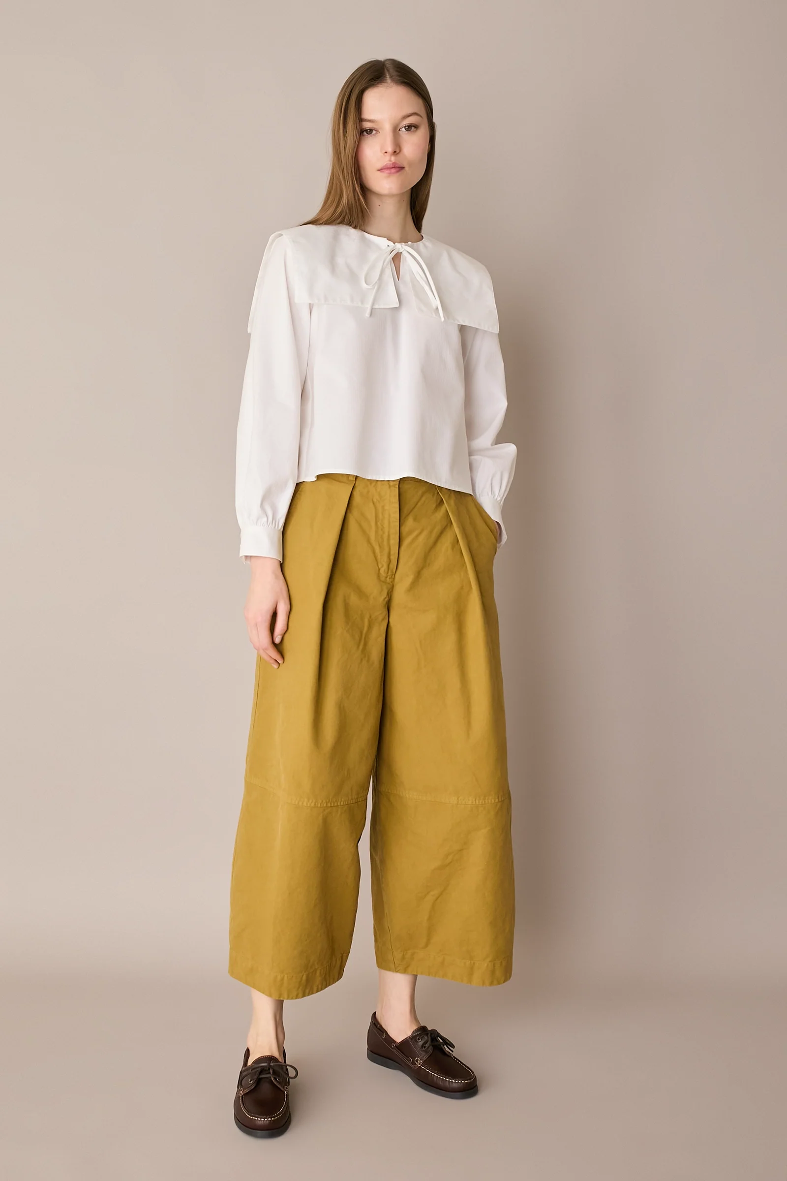 Pantaloni ampi in cotone - Image 11