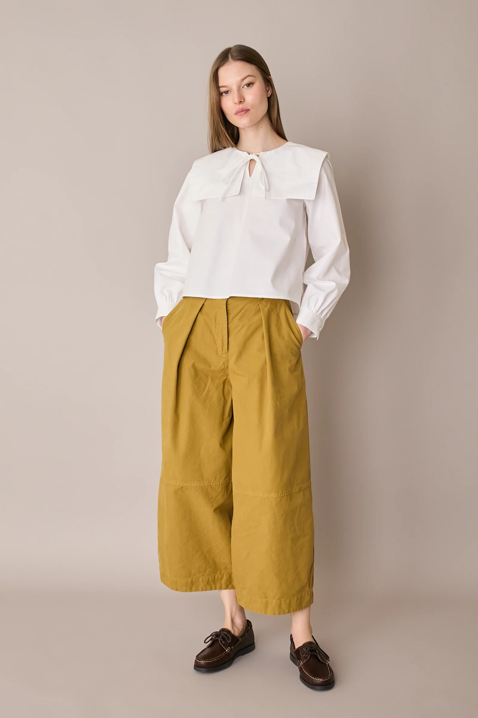 Pantaloni ampi in cotone - Image 12