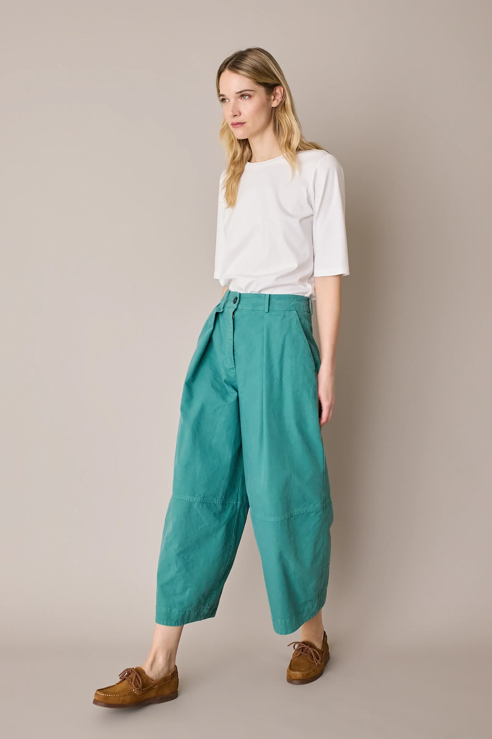 Pantaloni ampi in cotone - Image 19