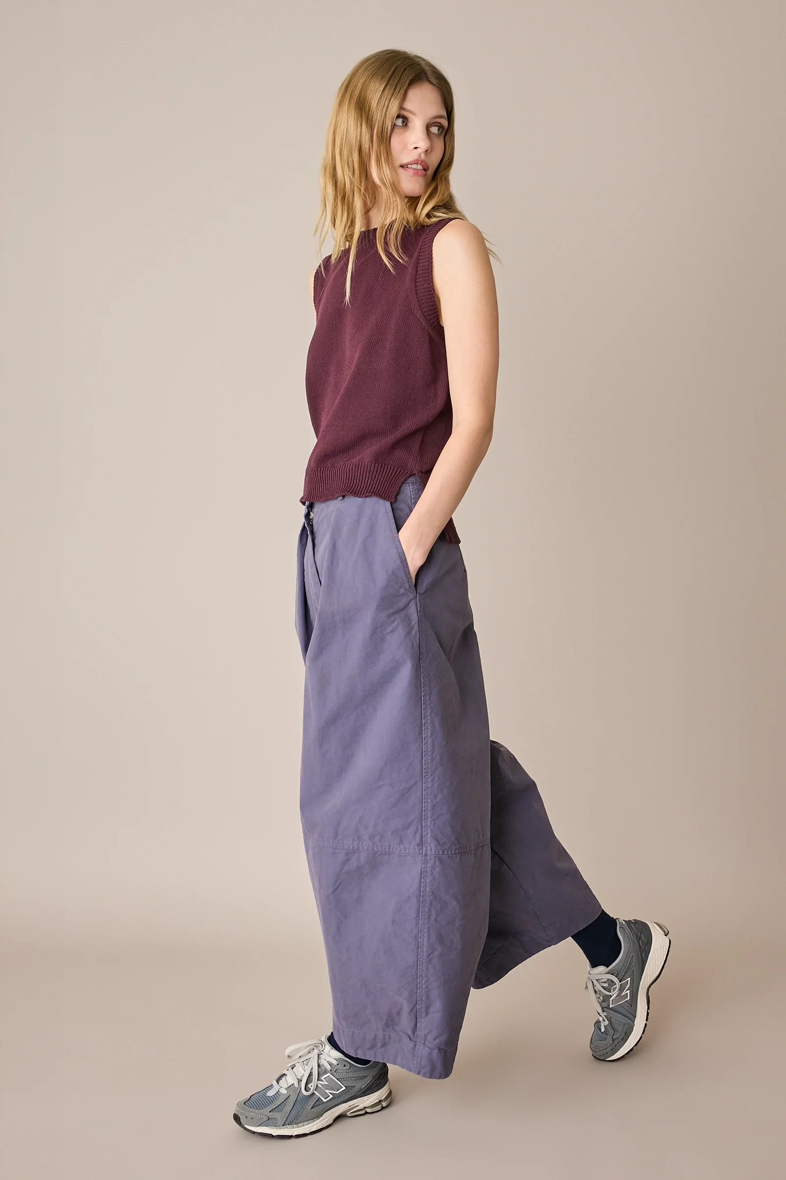 Pantaloni ampi in cotone - Image 5