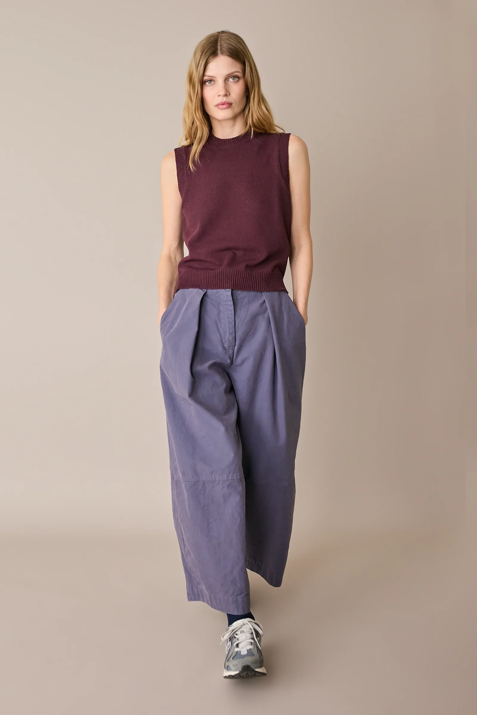 Pantaloni ampi in cotone - Image 6