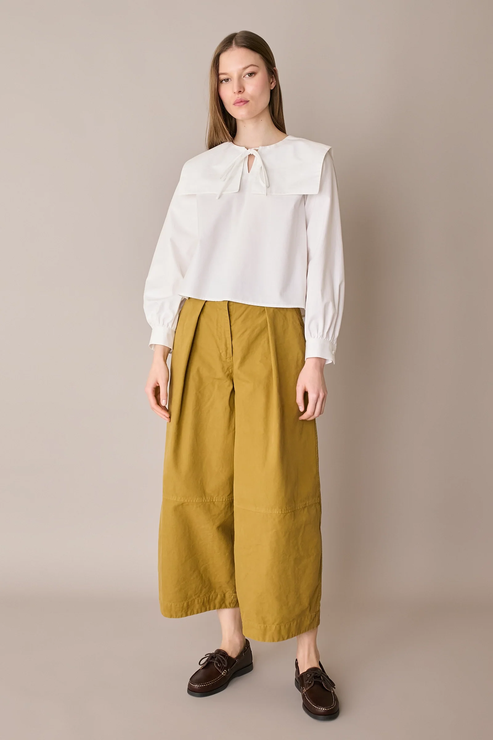 Pantaloni ampi in cotone - Image 8
