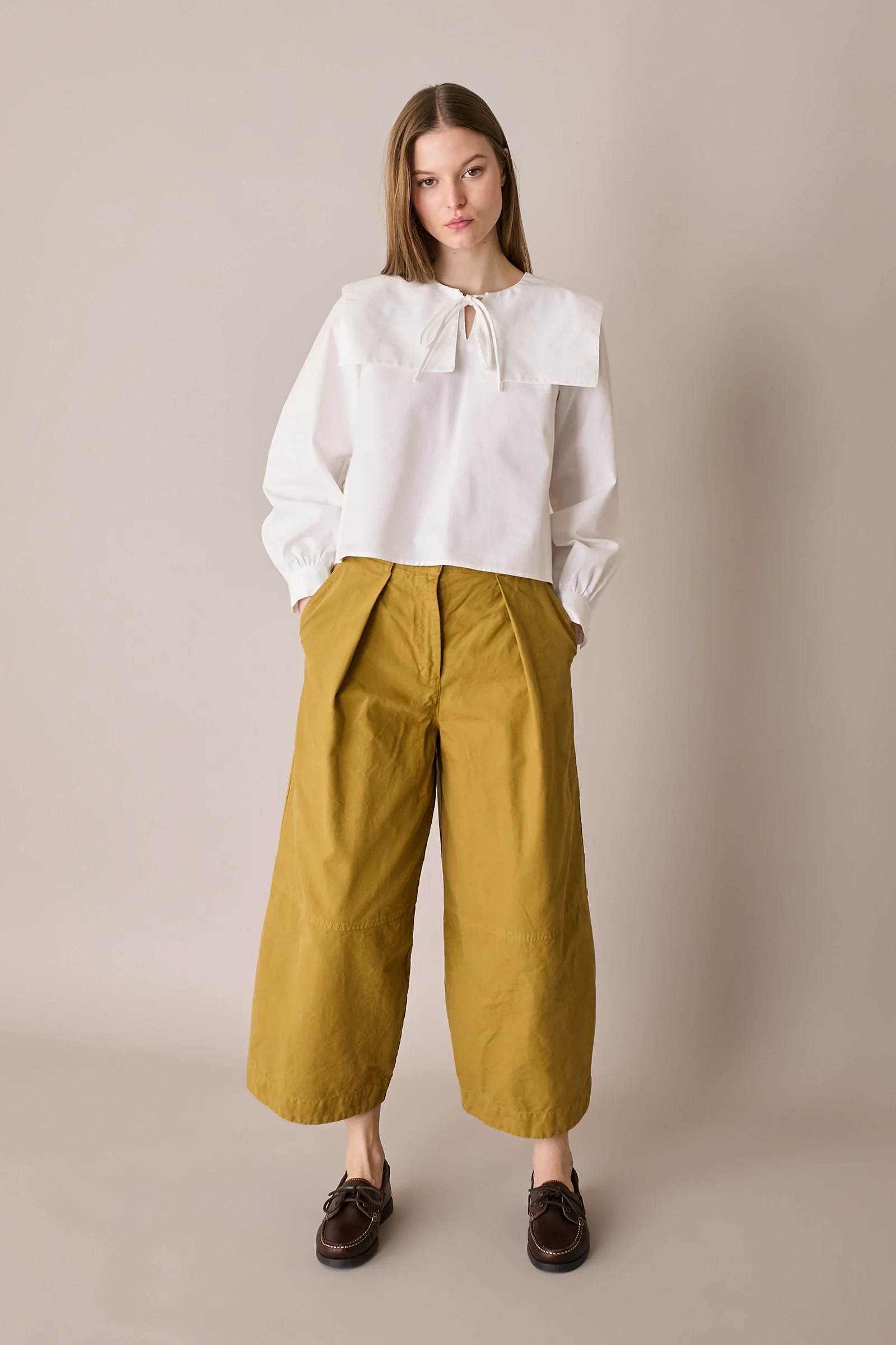 Pantaloni ampi in cotone - Image 9
