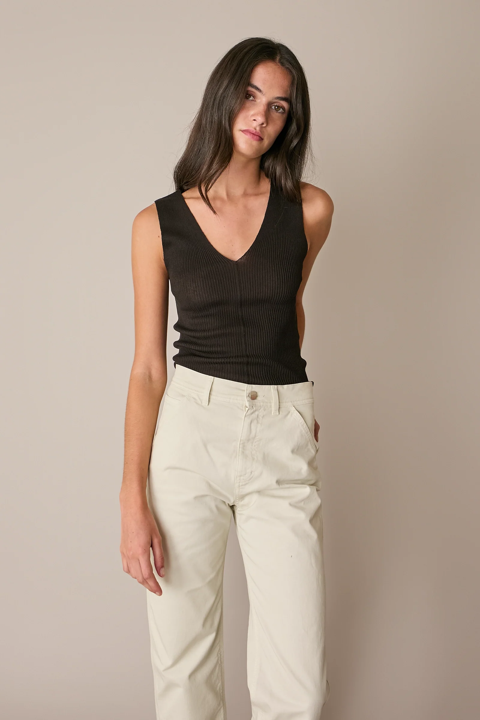 Pantaloni con fondo sfrangiato - Image 3