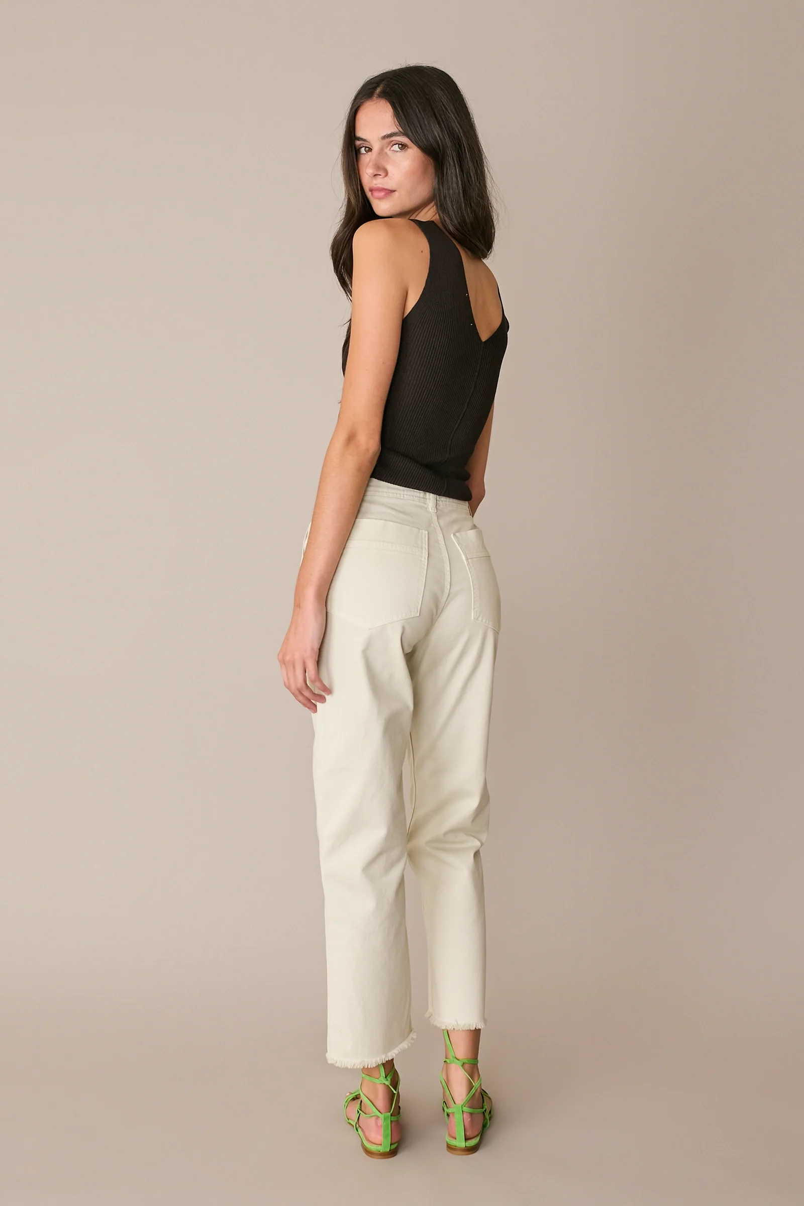 Pantaloni con fondo sfrangiato - Image 4
