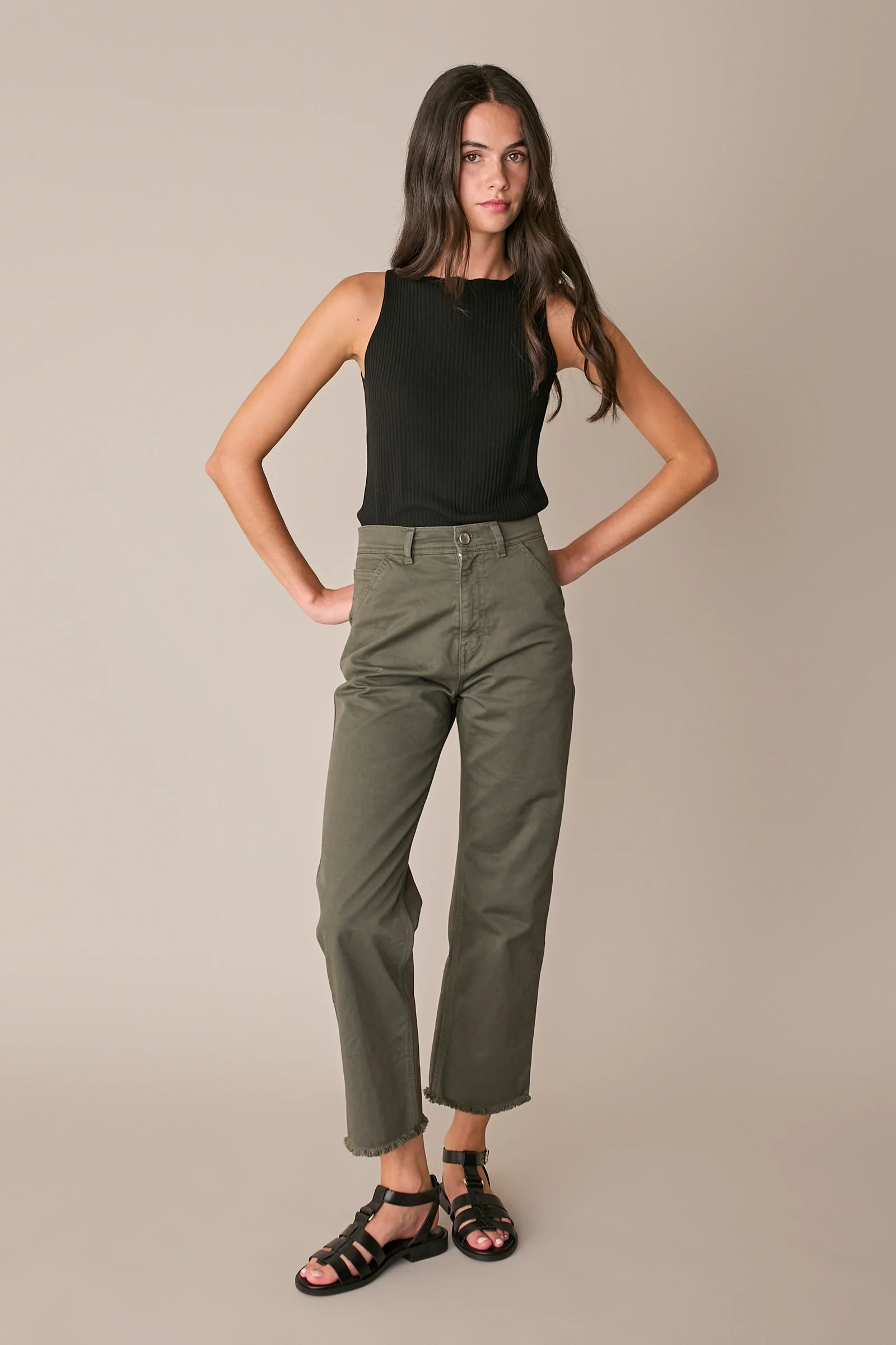 Pantaloni con fondo sfrangiato - Image 7