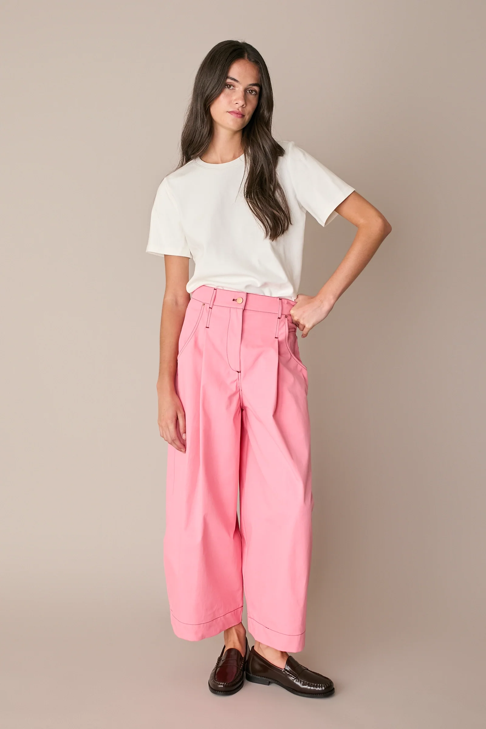 Pantaloni con impunture a contrasto – Everyday Wear - Image 3