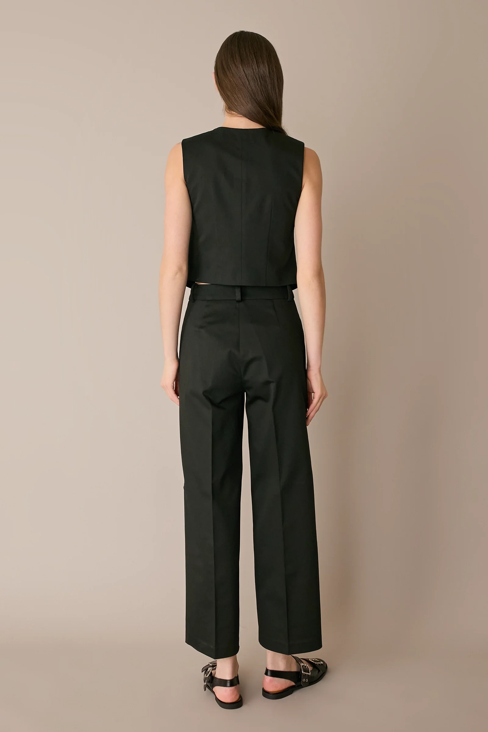Pantaloni in cotone con cintura - Image 20