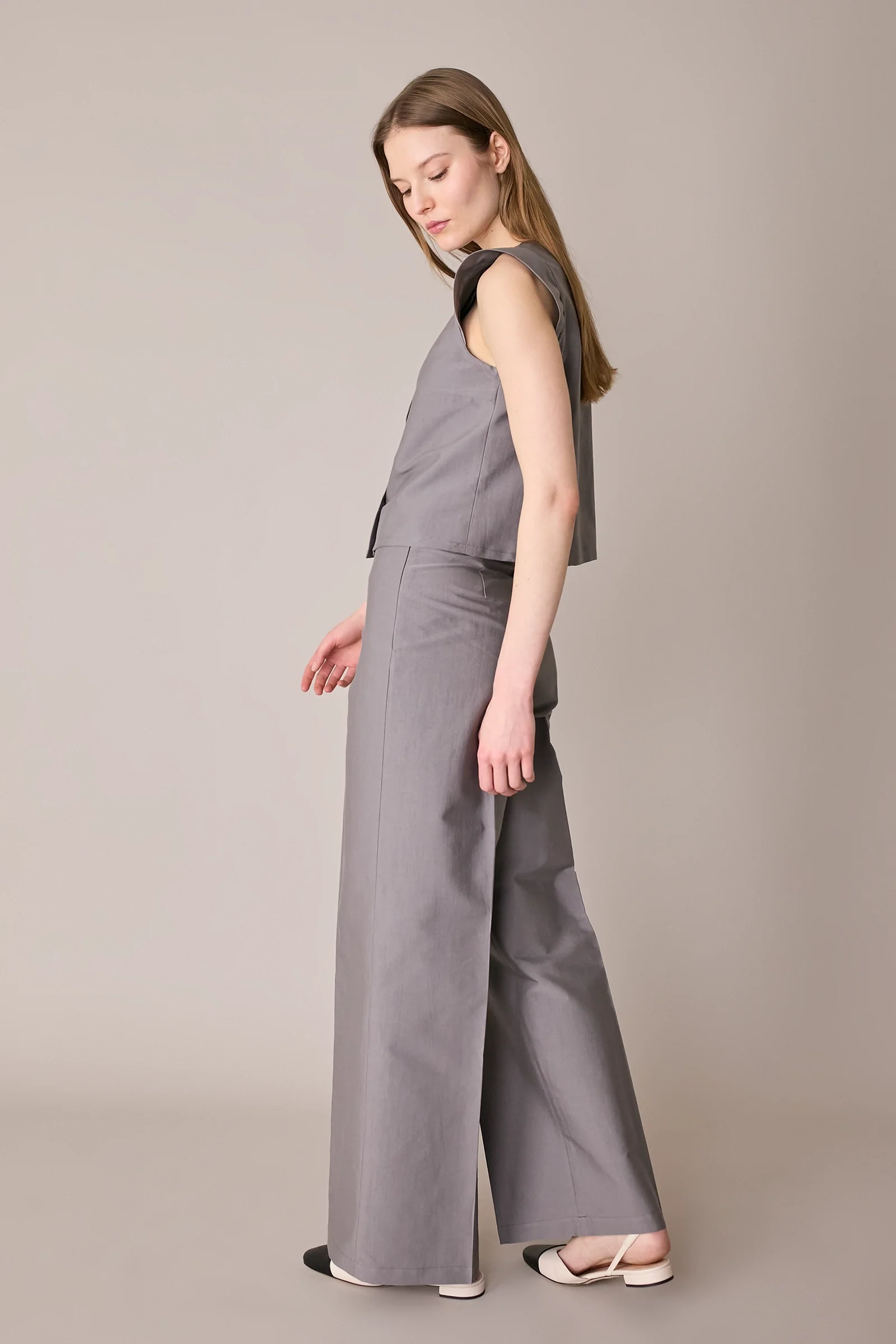 Pantaloni leggeri a palazzo - Image 4