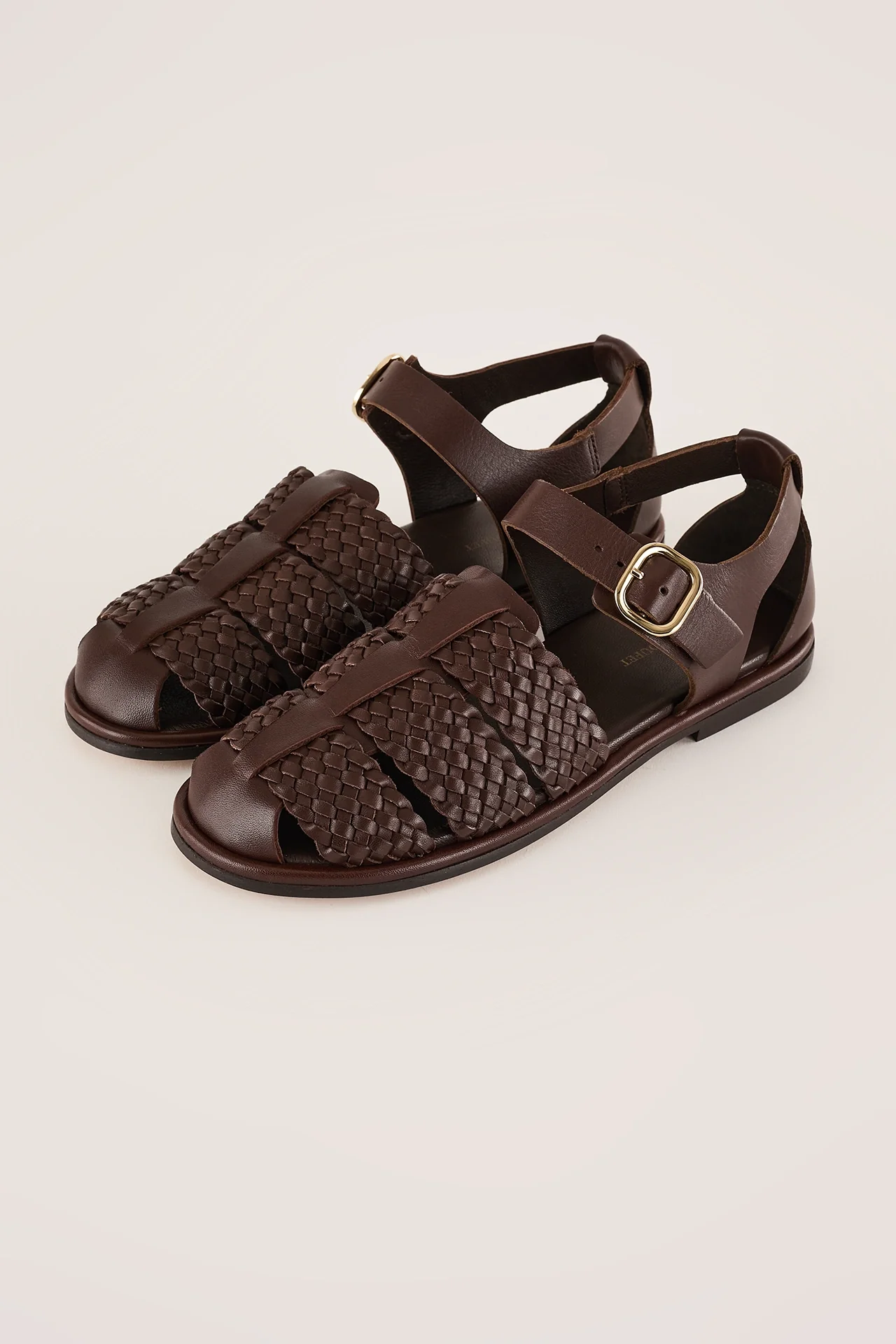 Sandali in pelle intrecciata – Maison Toufet - Image 3