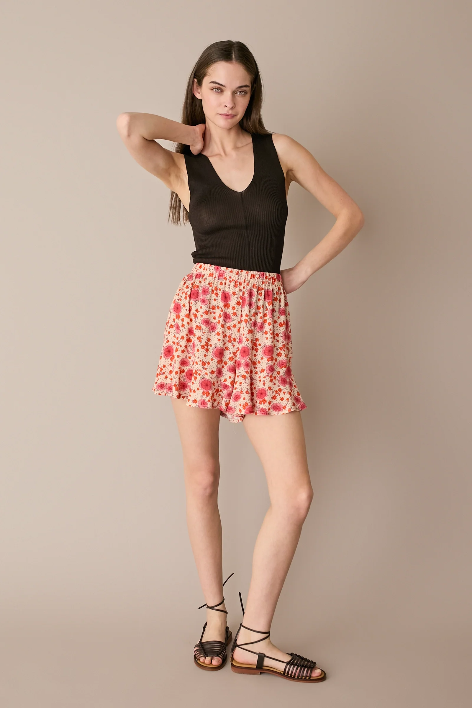 Shorts fluidi a fiori - Image 2