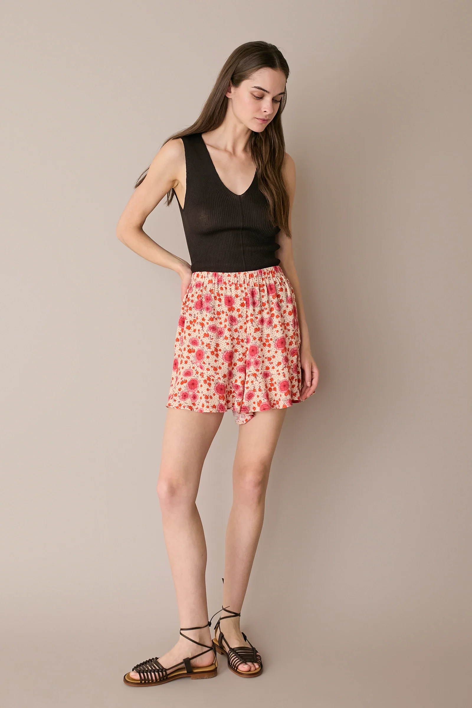 Shorts fluidi a fiori - Image 5