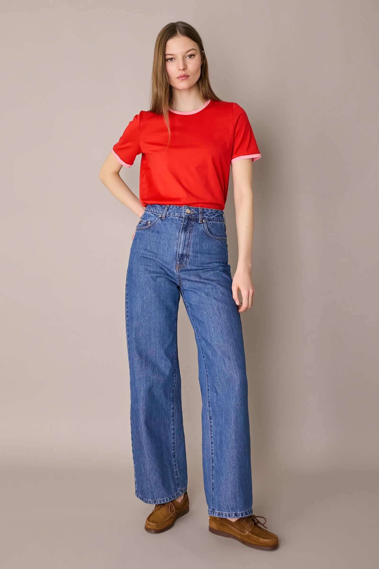 T-shirt con profili a contrasto - Image 7