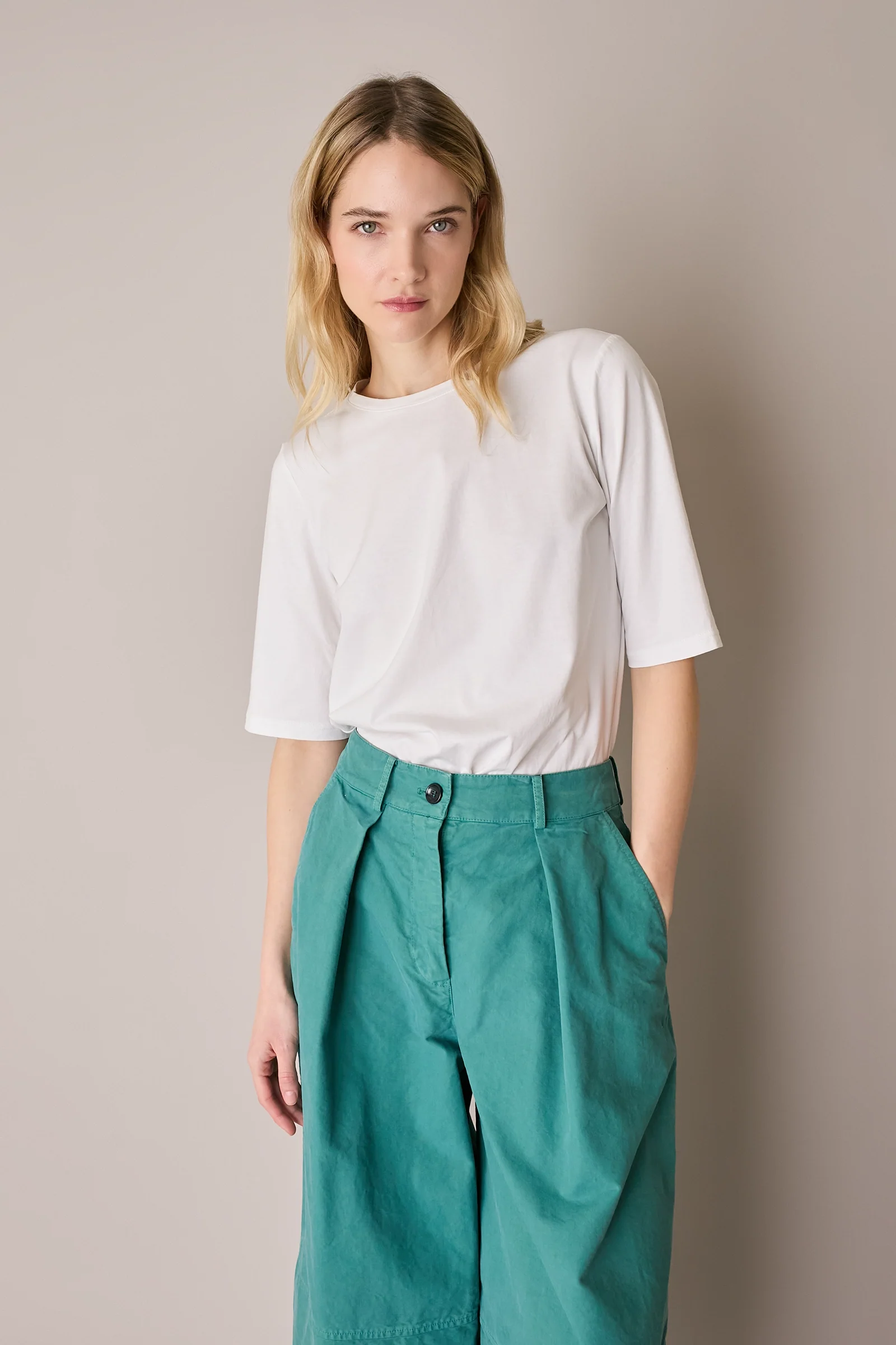 T-shirt in cotone con mezze maniche - Image 6