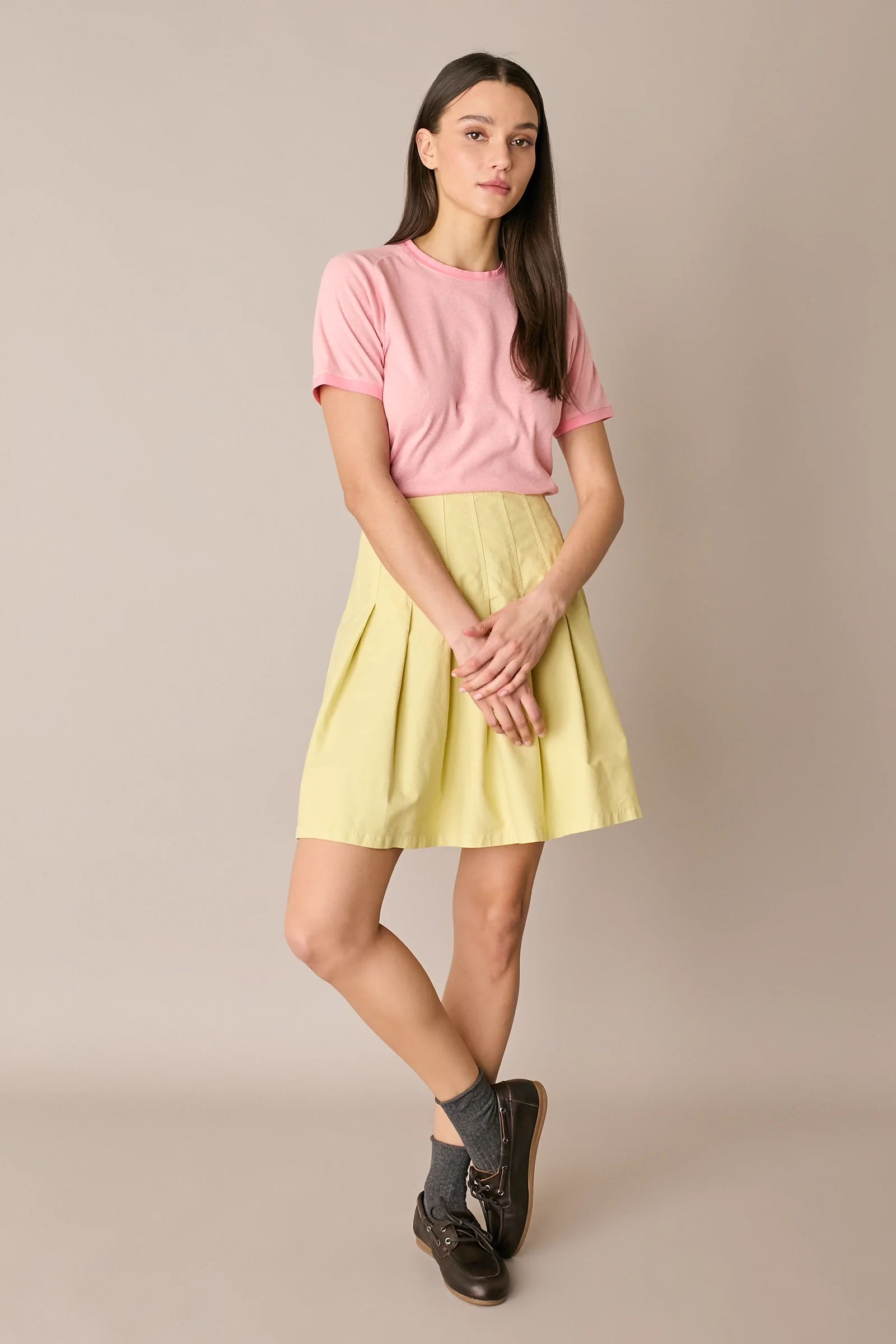 T-shirt in cotone con profili a contrasto - Image 3