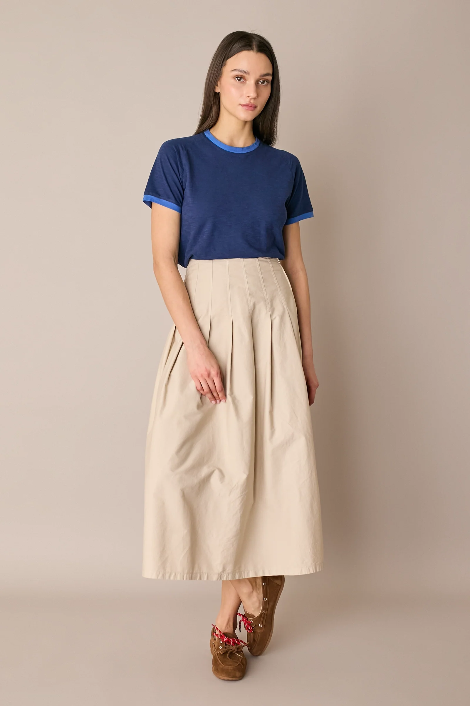T-shirt in cotone con profili a contrasto - Image 8