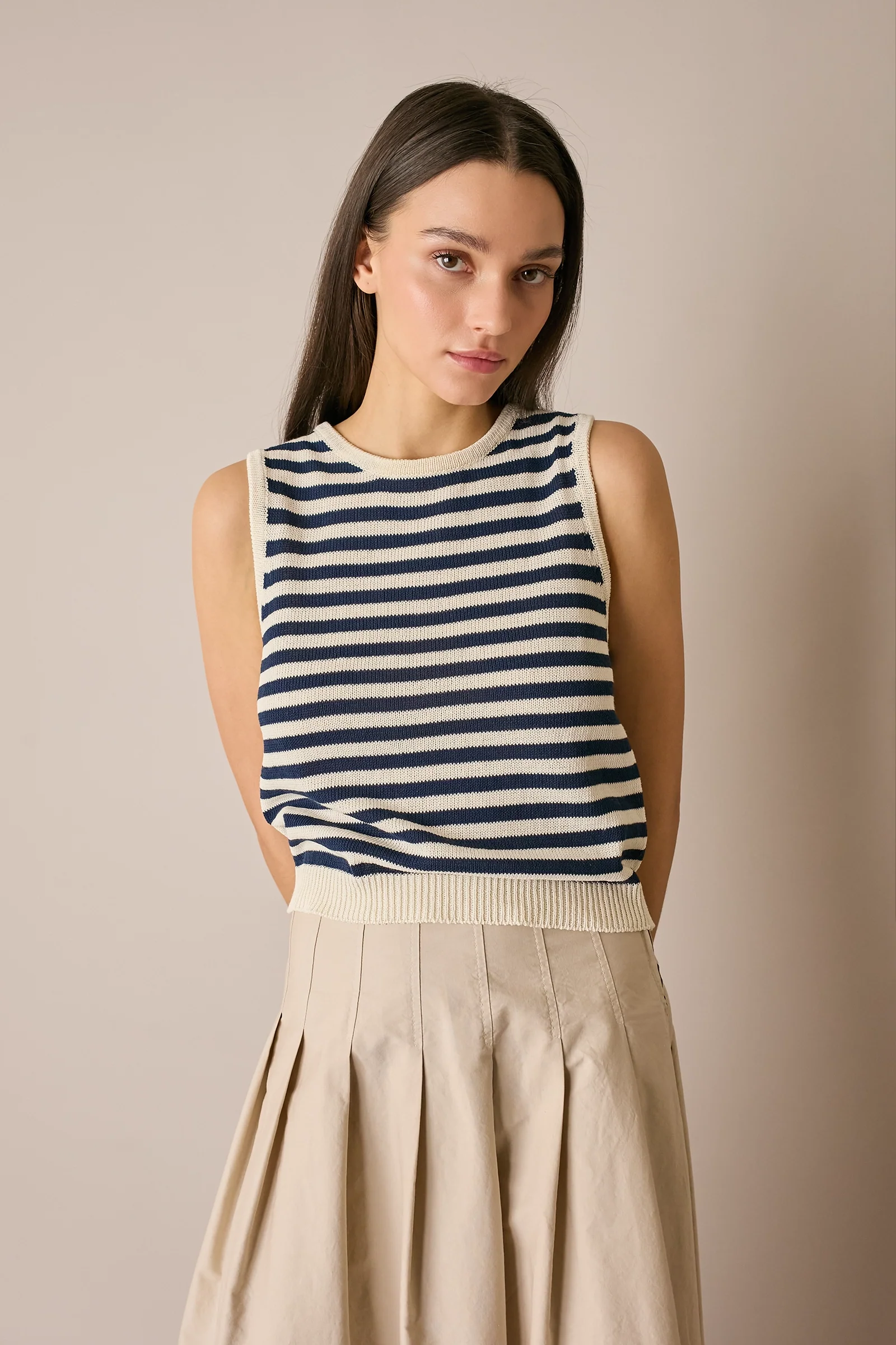 Top a righe in cotone - Image 11