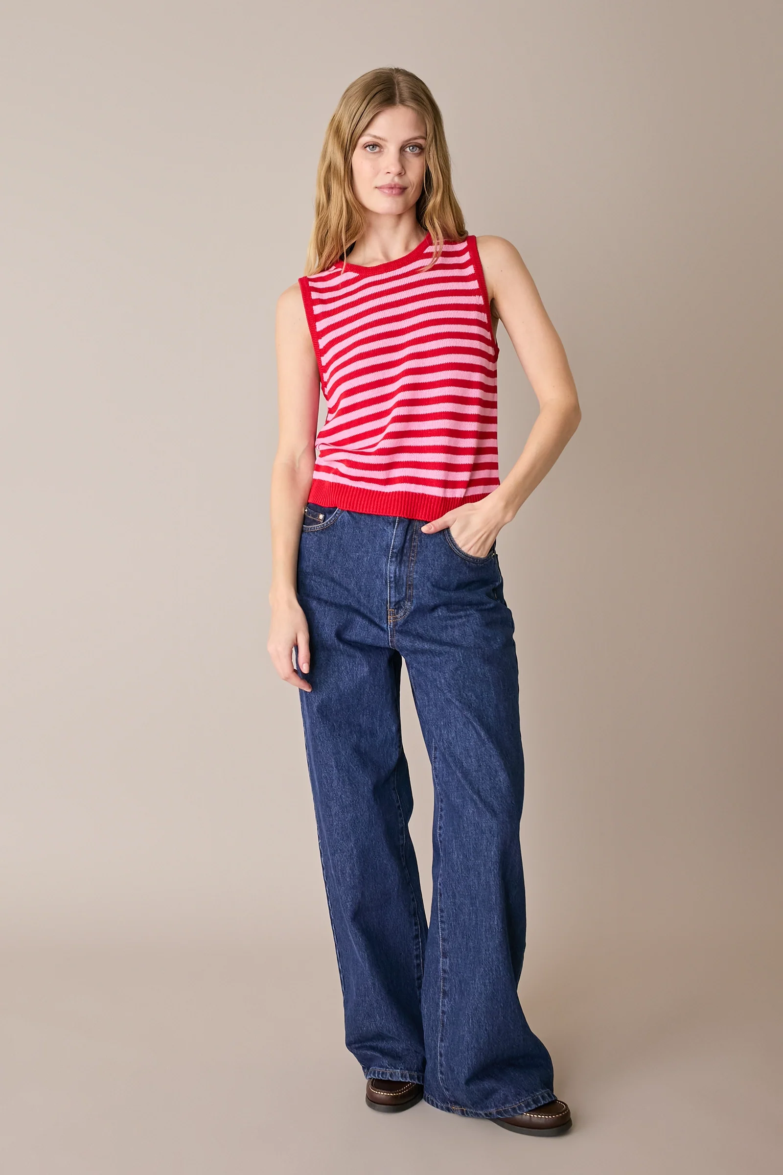 Top a righe in cotone - Image 7