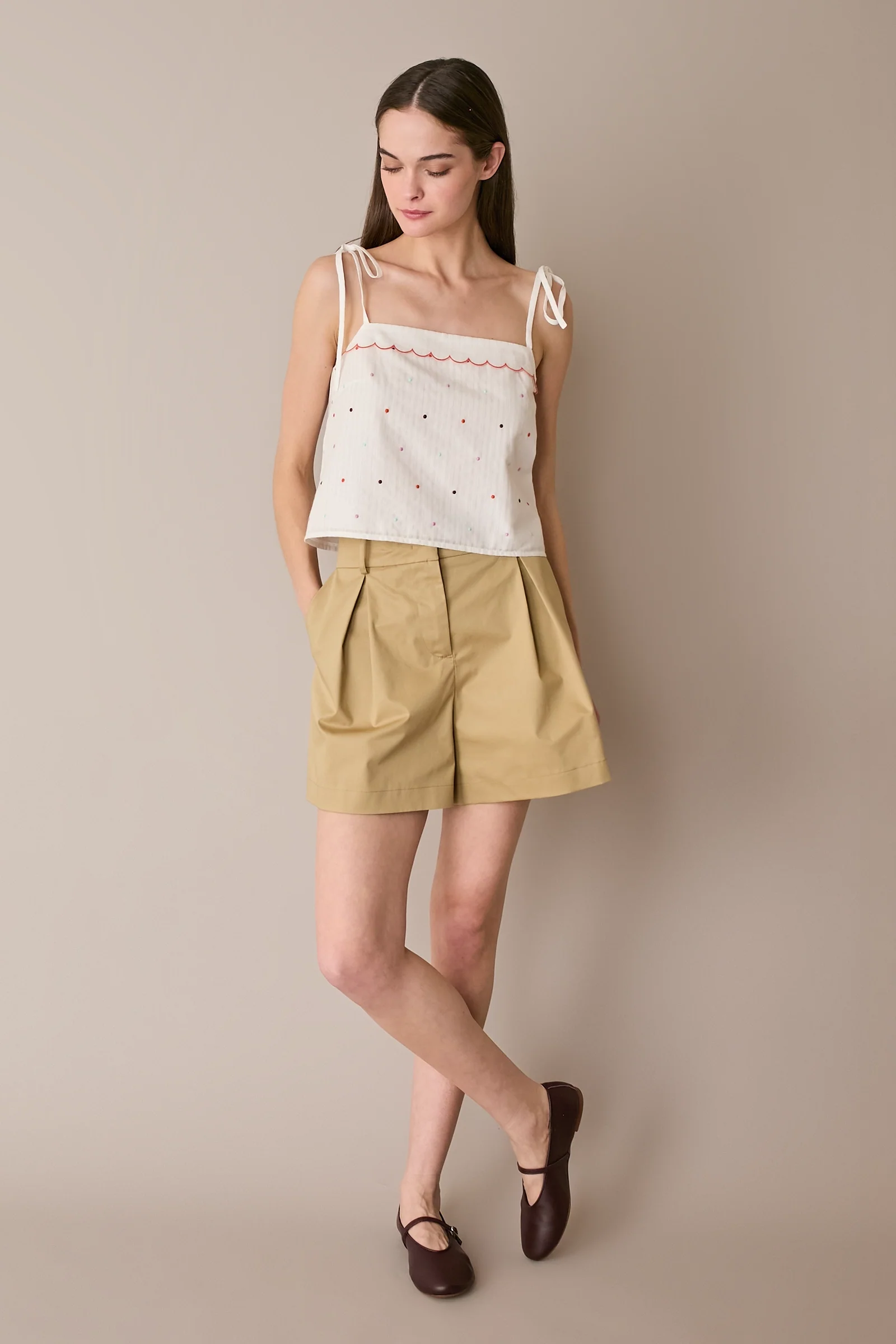 Top con pois ricamati - Image 4