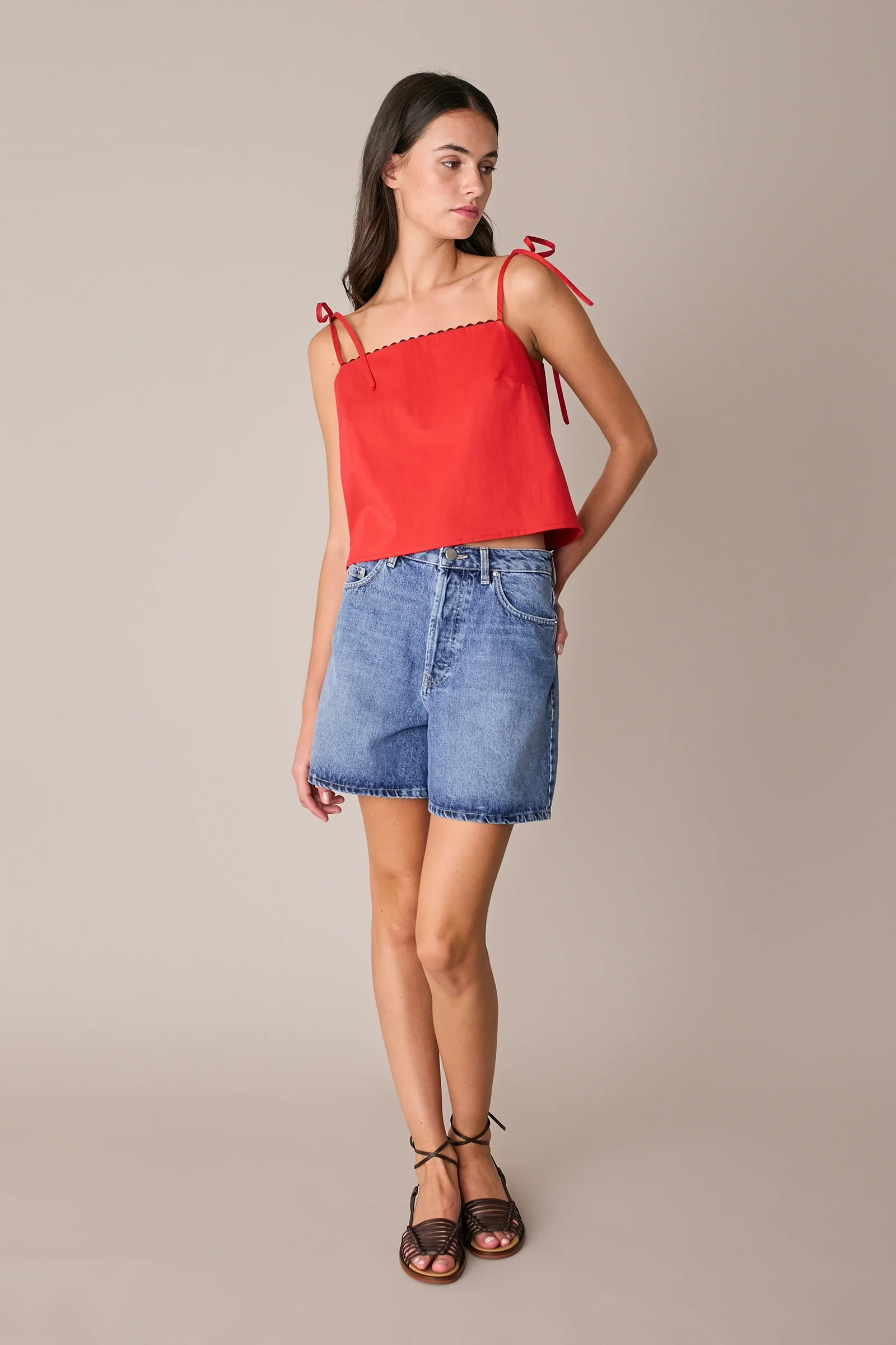 Top in cotone con serpentina - Image 3