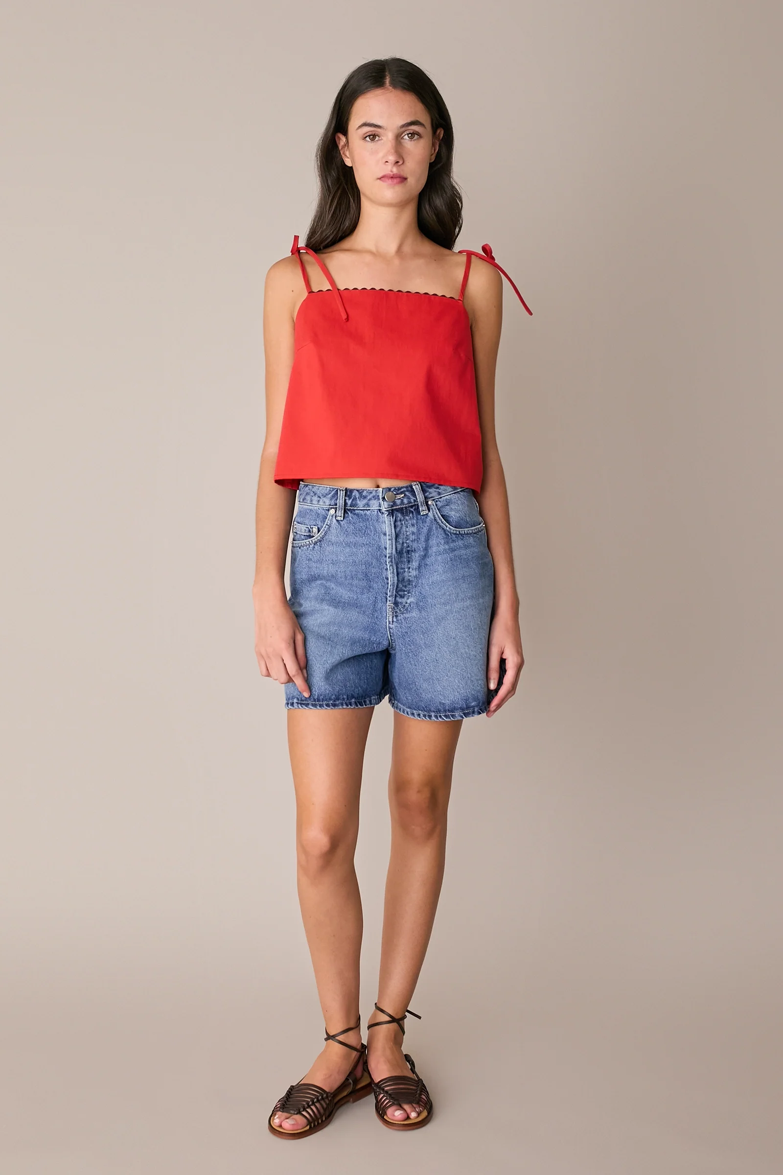 Top in cotone con serpentina - Image 4