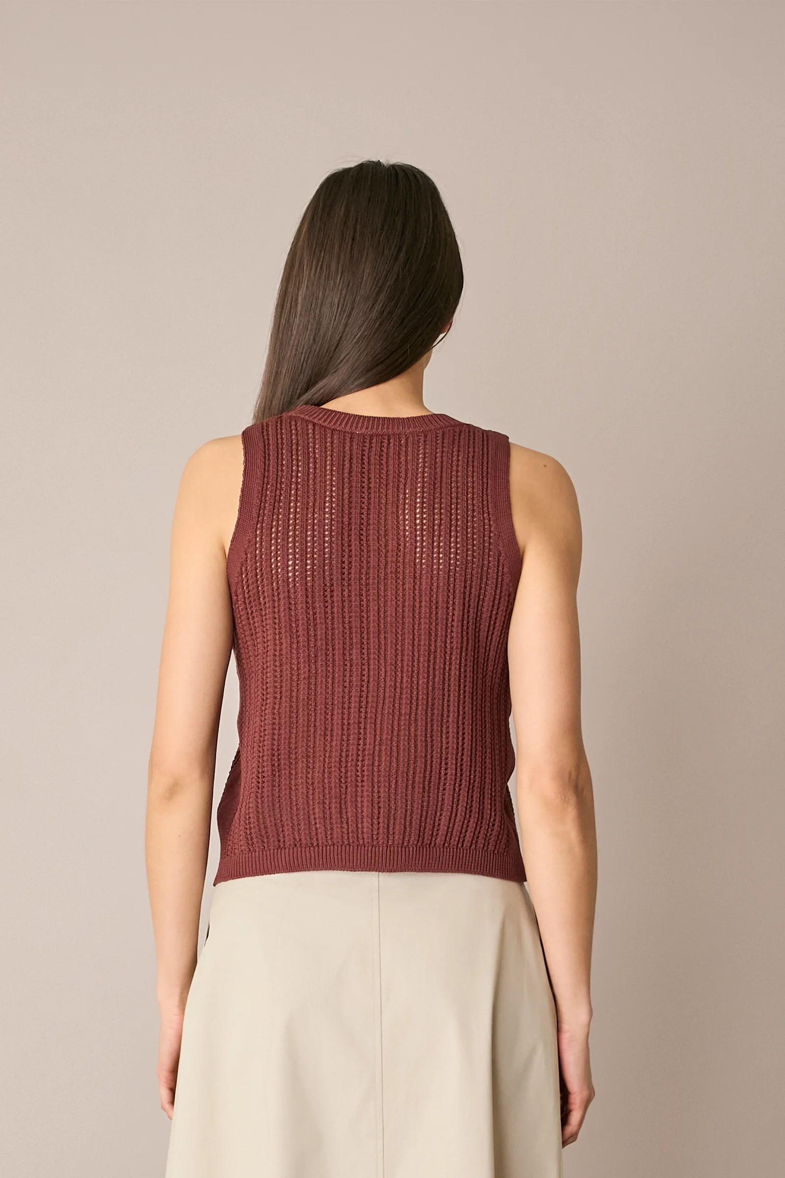 Top in cotone traforato - Image 12