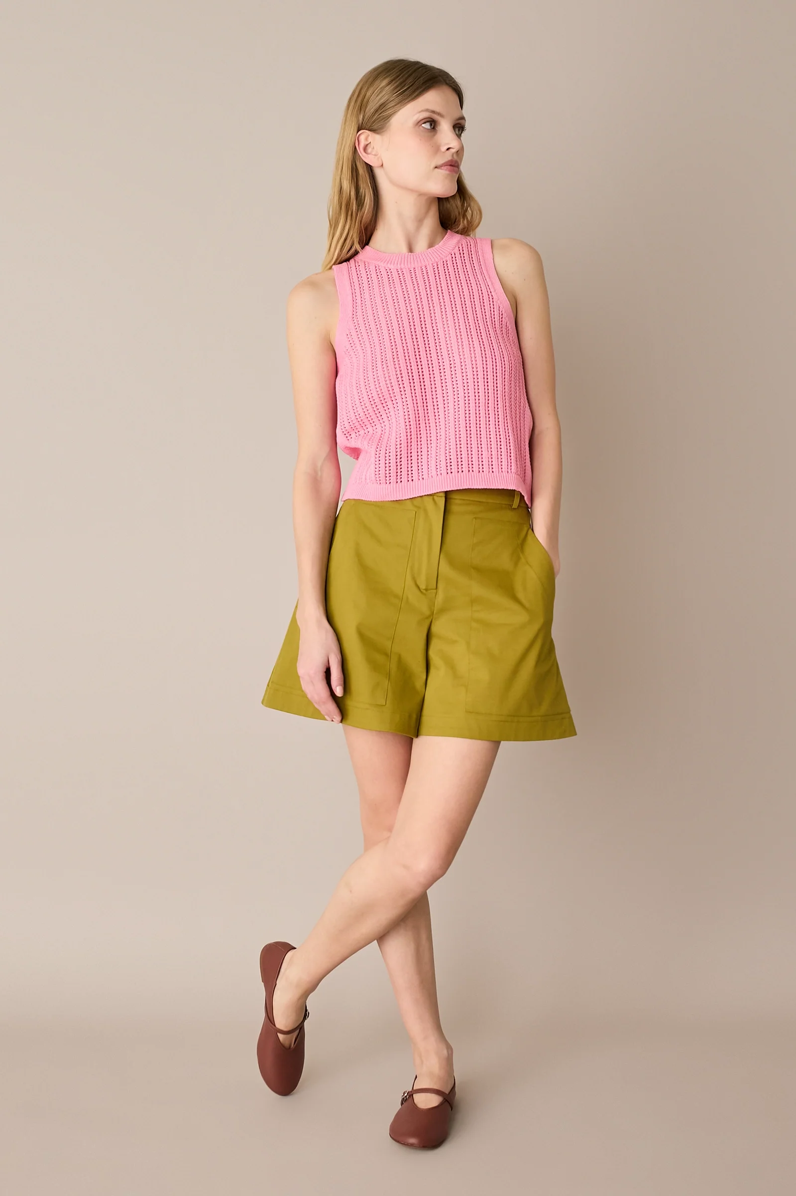 Top in cotone traforato - Image 4