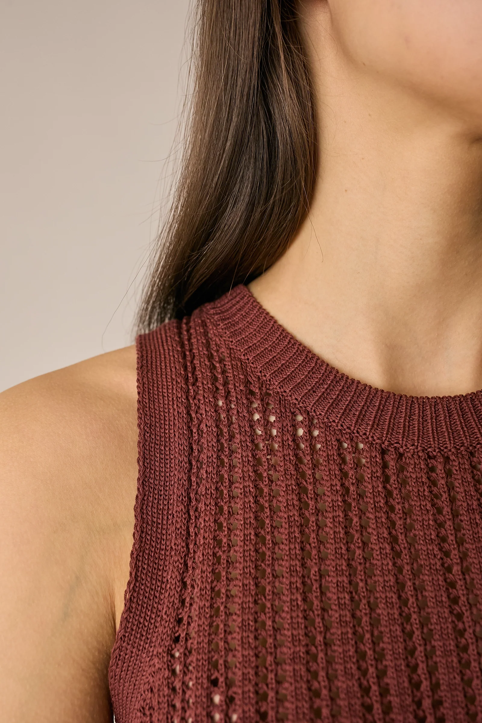 Top in cotone traforato - Image 9